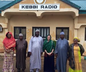 EngenderHealth staff at the Kebbi Radio station in Kebbi State, Nigeria. 