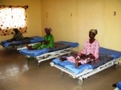 Women waiting for first camp