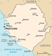 Map of Sierra Leone