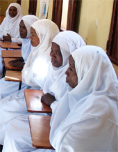 Photo of Halima and others in training