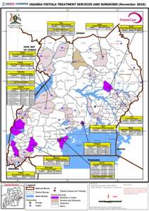 Map of fistula treatment and surgeons